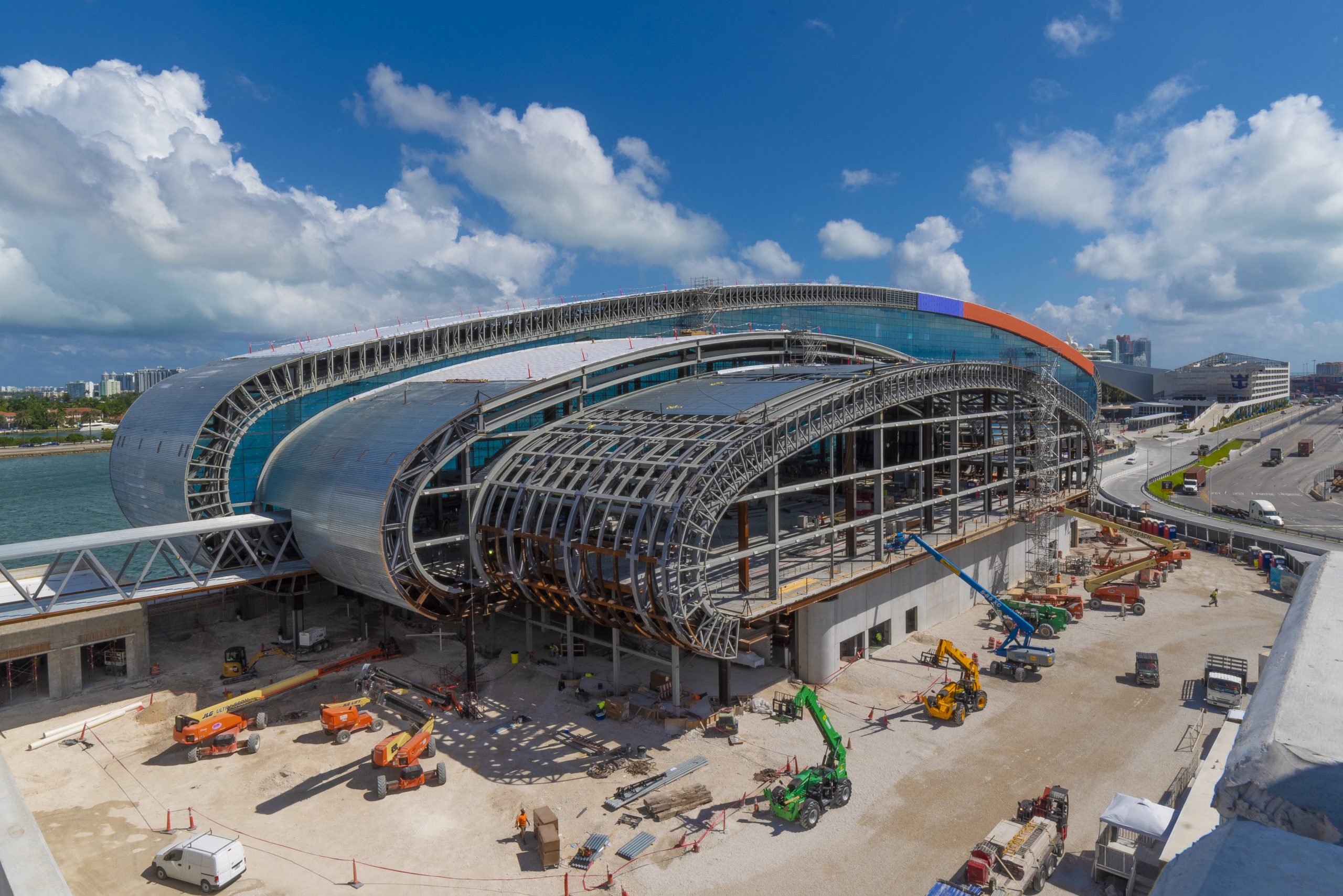 Norwegian Cruise Line PortMiami Terminal B construction 3D rendering